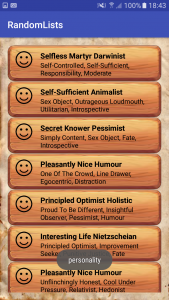 Personality Traits